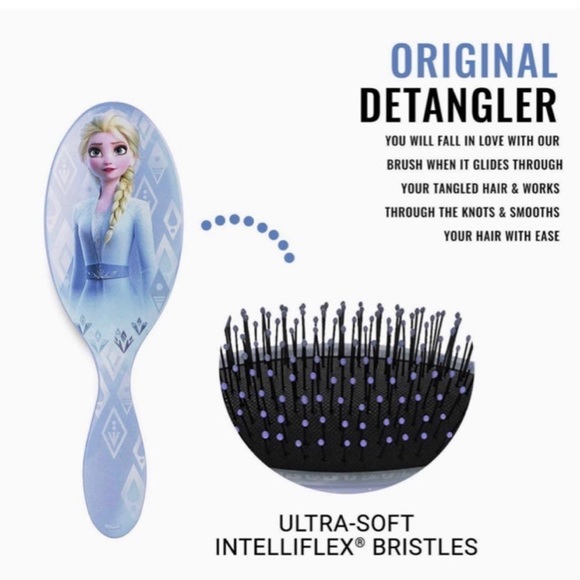 🆕 Wet Brush Disney Frozen II Elsa Wet Brush Detangling + Accessory Bundle - Picture 4 of 5
